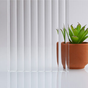 10mm Low Iron Narrowline Reeded Glass