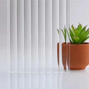 10mm Narrowline Reeded Glass