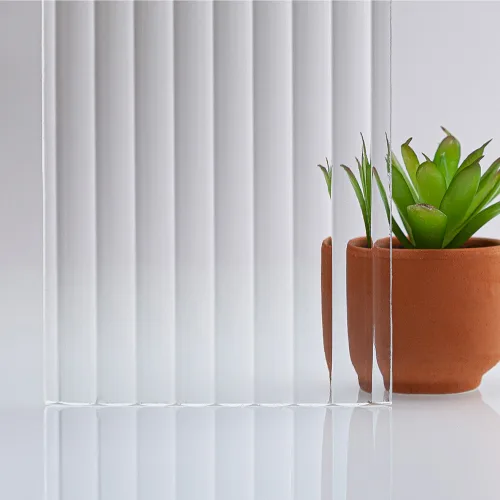 10mm Narrowline Reeded Glass