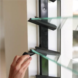 6mm Louvre Blades - Clear Toughened (Polished)