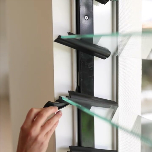 6mm Louvre Blades - Clear Toughened (Polished)