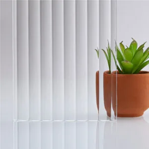 6mm Low Iron Narrowline Reeded Glass